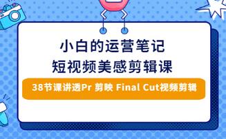 【副业项目3488期】短视频剪辑免费教学视频（小白也能学会的短视频美感剪辑课）-村长副业网