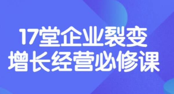 【副业项目3838期】张琦《盈利增长17堂必修课》企业裂变增长的经营智慧，带你了解增长的本质-村长副业网