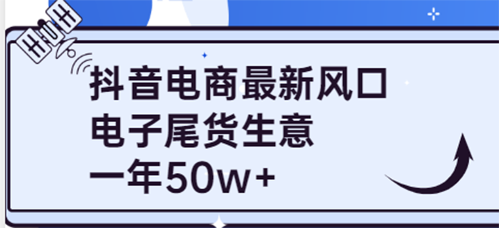 【副业项目4102期】抖音电商最新风口，利用信息差做电子尾货生意，一年50w+（7节课+货源渠道)-村长副业网