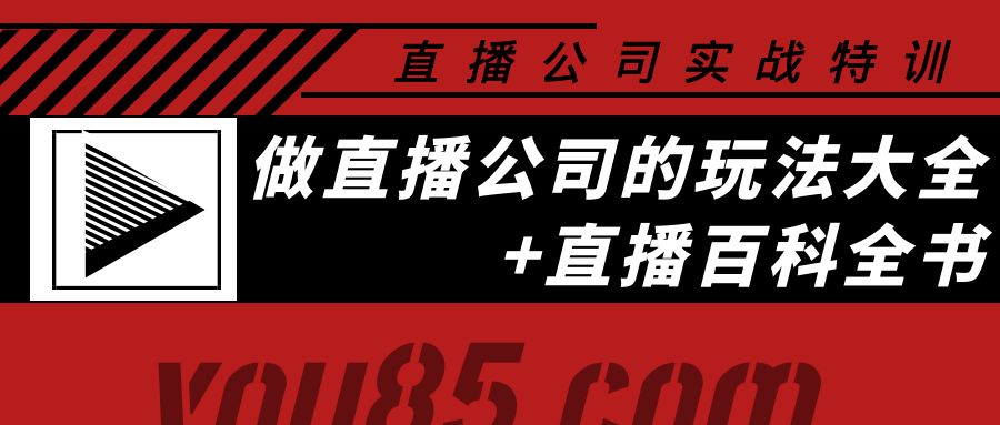 【副业项目4162期】老陈·直播公司实战特训：做直播公司的玩法大全+直播百科全书-村长副业网