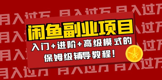 【副业项目4218期】闲鱼无货源项目月入过万：入门+进阶+高级模式的保姆级辅导教程！-村长副业网