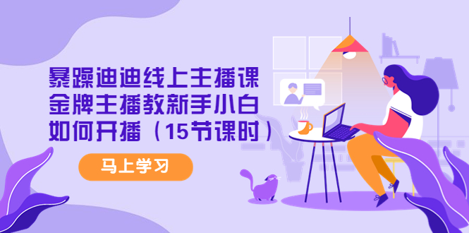 【副业项目4495期】暴躁迪迪线上主播课，金牌主播教新手小白如何开播（15节课时）-村长副业网
