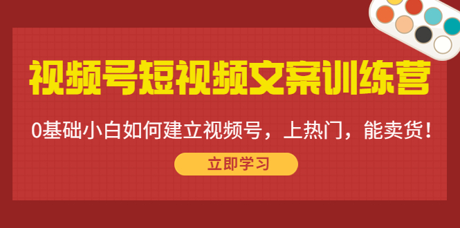 【副业项目4549期】视频号短视频文案训练营：0基础小白如何建立视频号，上热门，能卖货-村长副业网