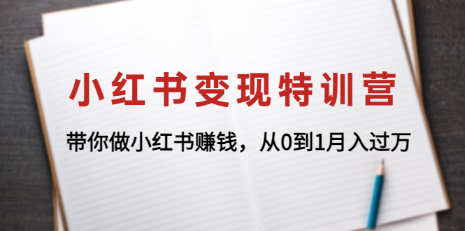 【副业项目4646期】小红书变现特训营：带你快速入局小红书，从0到1月入过万-村长副业网