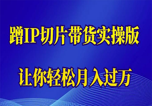【副业项目6060期】2023蹭这个IP切片带货实操版，让你轻松月入过万（教程+素材）-村长副业网