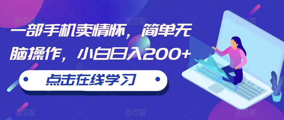 【副业项目6606期】一部手机卖情怀，简单无脑操作，小白日入200+【揭秘】-村长副业网