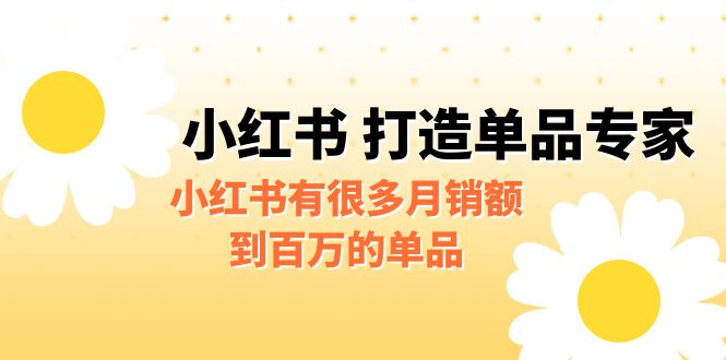 【副业项目6692期】某公众号付费文章《小红书 打造单品专家》小红书有很多月销额到百万的单品-村长副业网