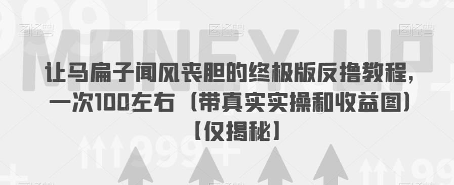 【副业项目6849期】让马扁子闻风丧胆的终极版反撸教程，一次100左右（带真实实操和收益图）【仅揭秘】-村长副业网