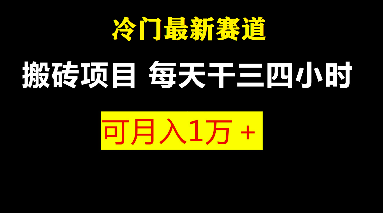 【副业项目6944期】最新冷门游戏搬砖项目，零基础也能玩（附教程+软件）-村长副业网