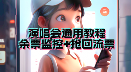 【副业项目7161期】演唱会通用_余票监控+抢回流票（教程+软件）-村长副业网