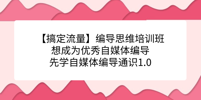 【副业项目7456期】编导思维培训班，想成为优秀自媒体编导先学自媒体编导通识1.0-村长副业网