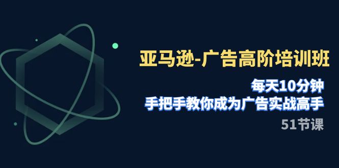 【副业项目8049期】亚马逊-广告高阶培训班，每天10分钟，手把手教你成为广告实战高手-村长副业网