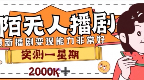 【副业项目8101期】外面收费1980的陌陌无人播剧项目，解放双手实现躺赚-村长副业网