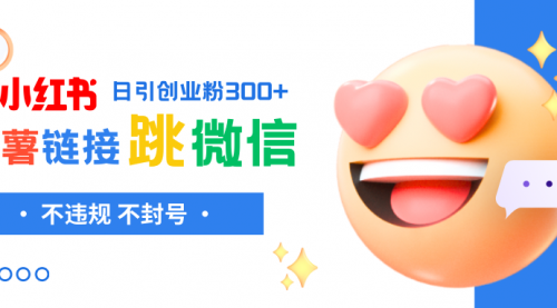 【副业项目8250期】小红薯跳转微信链接制作和引流思路，不违规不封号-村长副业网