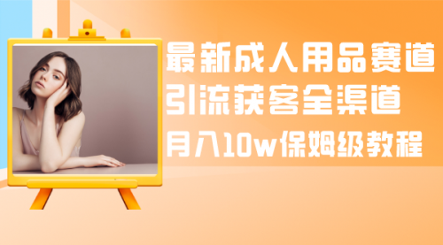 【副业项目8479期】最新成人用品赛道引流获客全渠道，月入10W保姆级-村长副业网