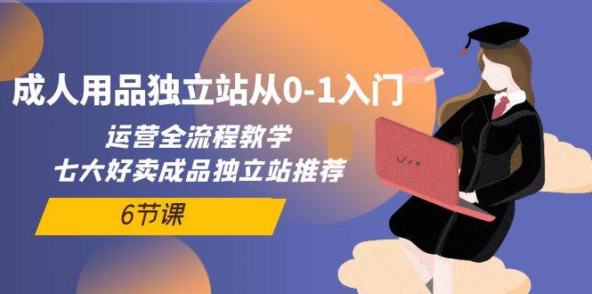 成人用品独立站从0-1入门，运营全流程教学，七大好卖成品独立站推荐-6节课-村长副业网