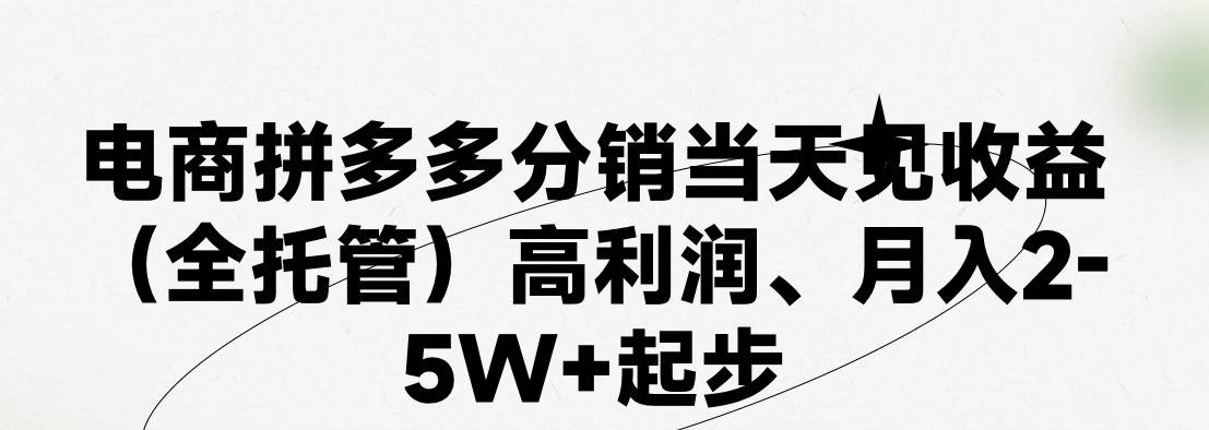 最新拼多多模式日入4K+两天销量过百单，无学费、 老运营代操作、小白福…-村长副业网