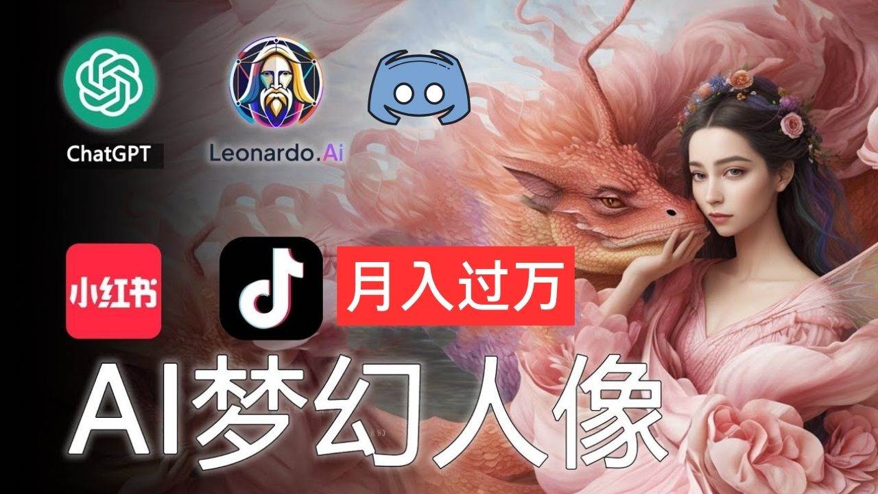 AI摄影梦幻人像：零基础也能月入过万的秘密-村长副业网