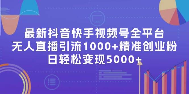 最新抖音快手视频号全平台无人直播引流1000+精准创业粉，日轻松变现5000+-村长副业网