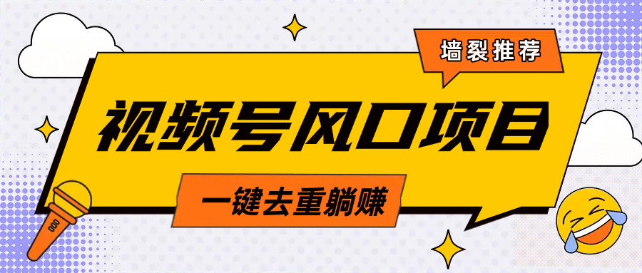 视频号风口蓝海项目，中老年人的流量密码，简单无脑，一键去重，轻松月入过万-村长副业网